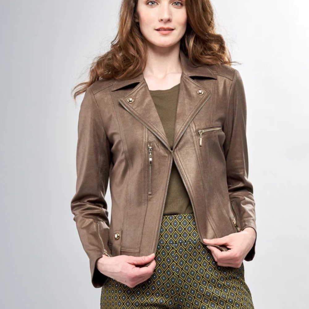 Insight Sage Moto Vegan Jacket NWT